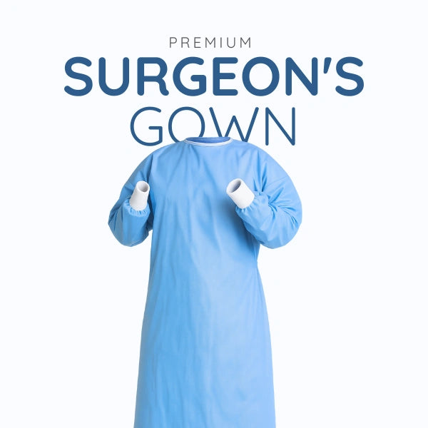 Green Guava premium fluid-resistant surgeon's gown