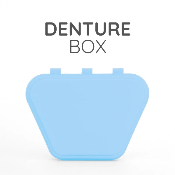 Green Guava denture box with rinsing tray