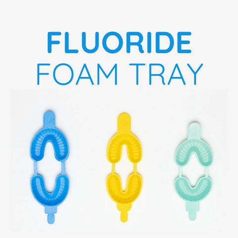Green Guava disposable fluoride foam trays