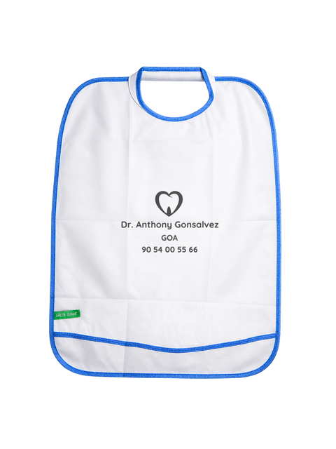 Printed Reusable Apron with clinic branding