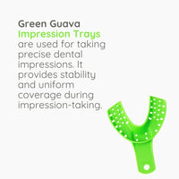 Green Guava autoclavable dental impression trays set of 10