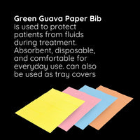 Green Guava 3-ply disposable dental bibs