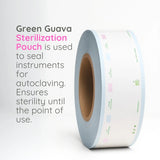 Green Guava dental sterilization reel for autoclave packaging