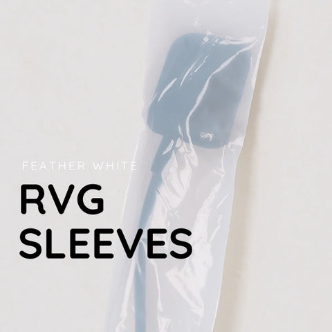 Green Guava sensor sleeves — Feather White — RVG sleeves pack