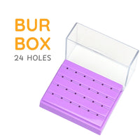 Green Guava autoclavable bur box with 24 holes