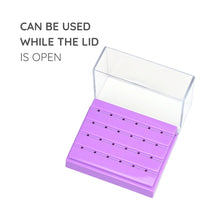 Green Guava autoclavable bur box with 24 holes