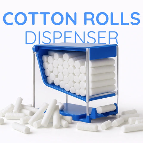 Green Guava chairside cotton roll dispenser