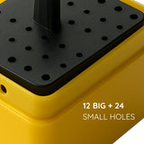 Green Guava square endo box with 36 holes