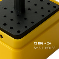 Green Guava square endo box with 36 holes