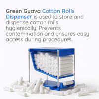 Green Guava chairside cotton roll dispenser