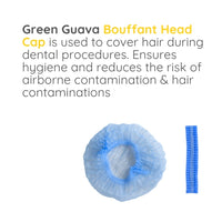 Green Guava disposable bouffant head caps