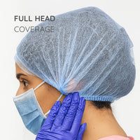 Green Guava disposable bouffant head caps