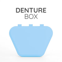 Green Guava denture box with rinsing tray