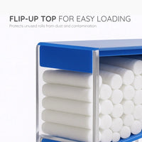 Green Guava chairside cotton roll dispenser