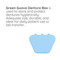 Green Guava denture box with rinsing tray