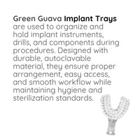 Green Guava dental implant impression trays