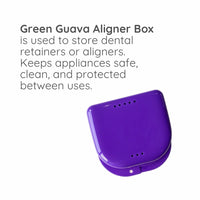 Green Guava orthodontic retainer and aligner box