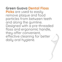 Green Guava dental floss picks
