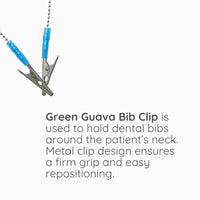 Green Guava metal dental bib clips