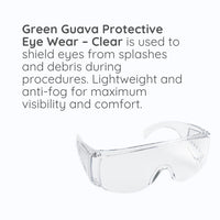 Green Guava protective eyewear — Transparent — side profile