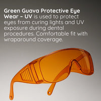 Green Guava protective eyewear — Orange — side profile
