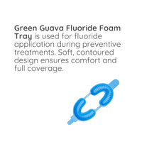 Green Guava disposable fluoride foam trays