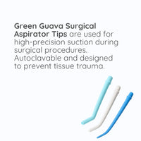Green Guava autoclavable surgical aspirator tips