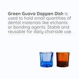 Green Guava reusable dental dappen dish