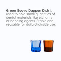 Green Guava reusable dental dappen dish