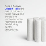 Green Guava absorbent dental cotton rolls for isolation