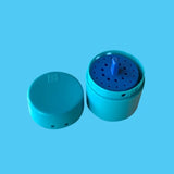 Green Guava round endo box with 26 holes