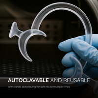 Autoclavable and reusable cheek retractor
