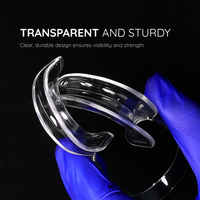 Transparent and sturdy clear cheek retractor