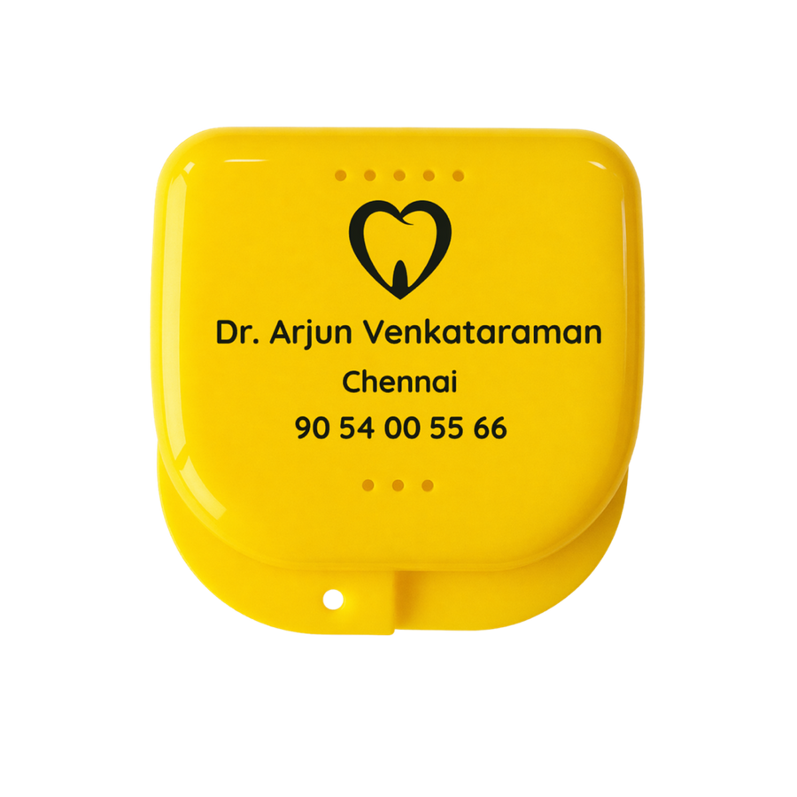 Printed Retainer Box with clinic branding