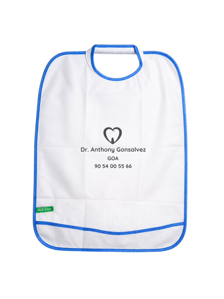 Printed Reusable Apron with clinic branding