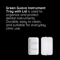 Green Guava Instrument Tray with Lid — durable and easy to clean for everyday clinic use